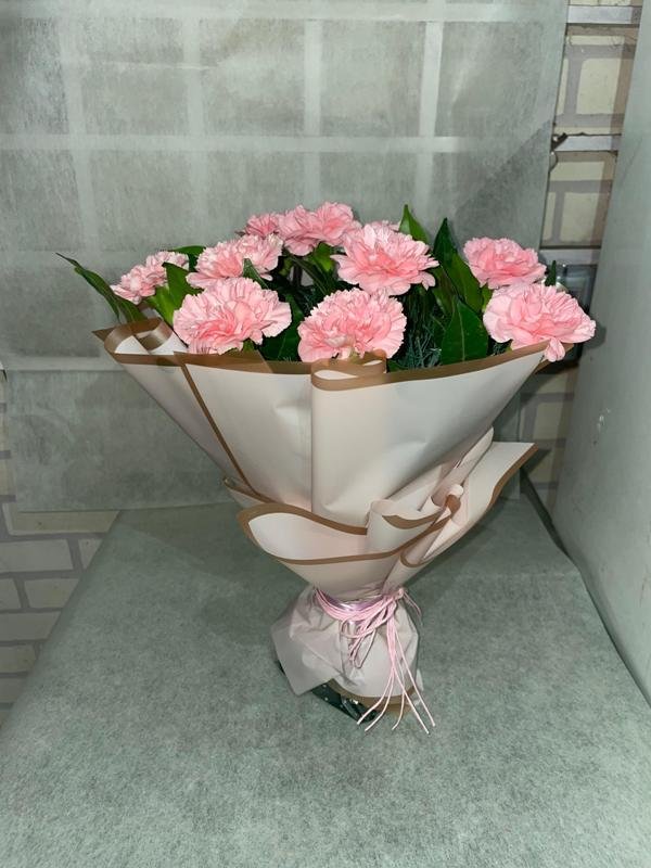10 Pink Carnations Bouqet