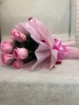 10 Pink Roses Bunch - Image 2