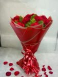 10 Red Carnations Bouqet