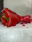 10 Red Carnations Bouqet - Image 2