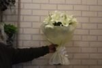 10 White Lilies Bunch