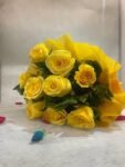 10 Yellow Roses Bunch - Image 2