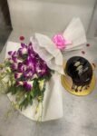 Orchids Bunch With Cake