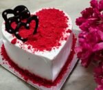 Red Velvet Heart Cake