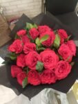 20 Red Roses in Black Packing