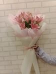 5 Pink Lilies Bouqet