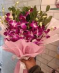 6 Purple Orchids