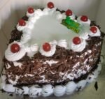 Black Forest Heart Cake