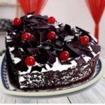 Black Forest Heart Cake