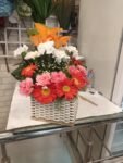 Colorful Mixed Flowers Basket - Image 2