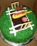 Cricket Field Round Cake