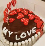 Heart Shaped Chocolate Cake