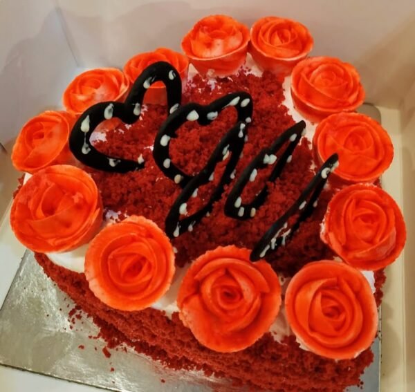 Heart Shaped Red Velvet Cake