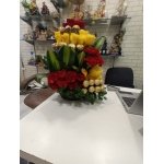 Mixed Roses and Ferrero Rochers Arrangement - Image 5