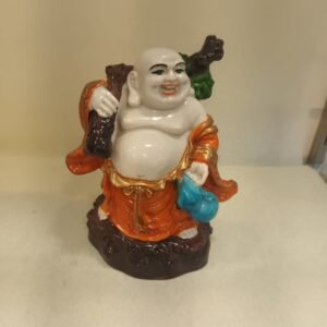 Orange Laughing Buddha