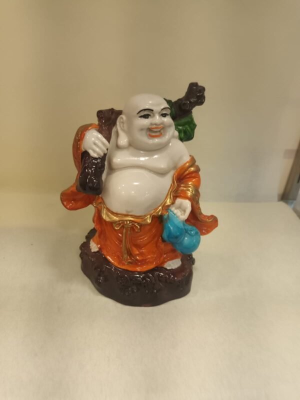 Orange Laughing Buddha