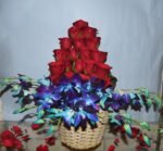 Orchids and Roses Basket