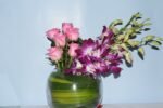 Roses and Orchids Vase Arrangement - Image 3