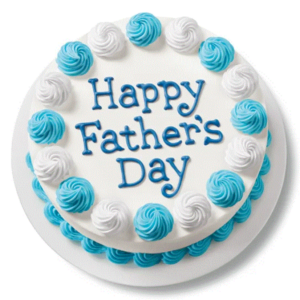 Round Father's Day Cake