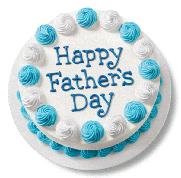 Round Father's Day Cake