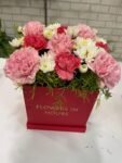 Box of 12 Mixed Color Carnations - Image 2