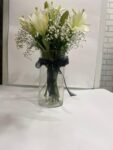6 White Lilies in a Vase - Image 4