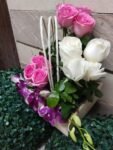 Roses and Orchids Basket - Image 2