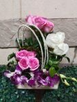 Roses and Orchids Basket