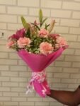 Pink Lilies and Pink Carnations