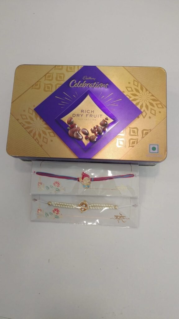 2 Rakhi and Cadbury Celebrations Box