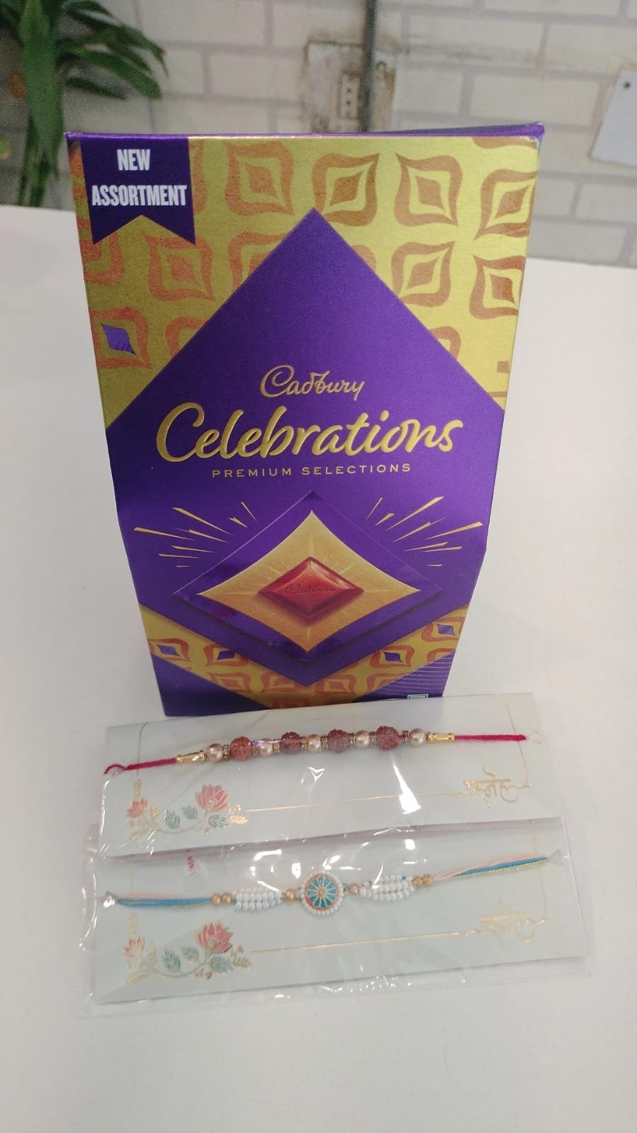 2 Rakhi and Cadbury Celebrations Assortment